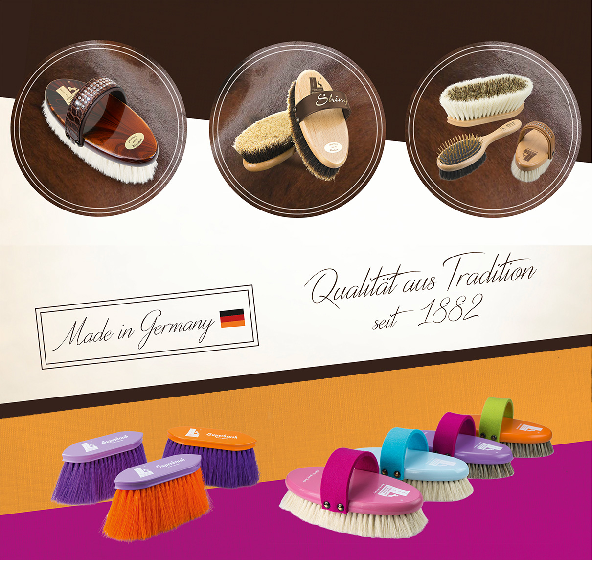 William Leistner horse grooming brushes